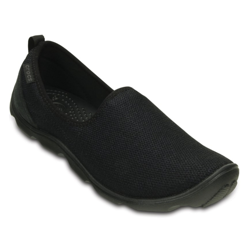 CROCS* Duet Busy Day Skimmer mesh/suede/rubber lightweight airy slip on size 9
